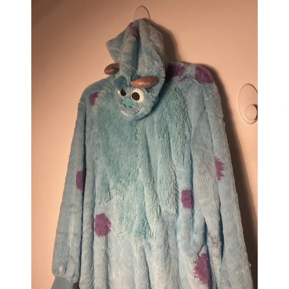 Adult Hooded Disney Monsters Inc Sulley Costume Size Small Spirit Halloween
